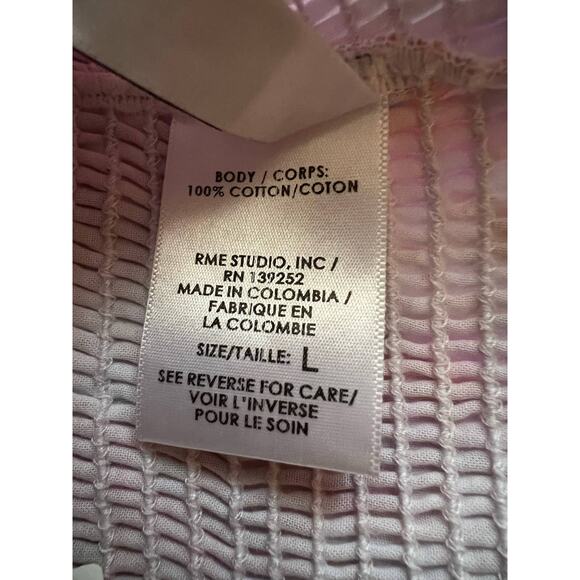 NWT Peixoto Women's Floral Prints Mariel Mini Skirt Shirred Waistband Pink SZ L - Picture 7 of 10